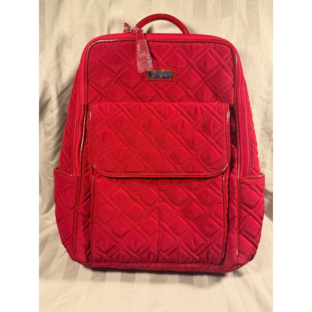 Vera Bradley Ultimate Backpack Tango Red Quilted Microfiber 13980-480080 NWT